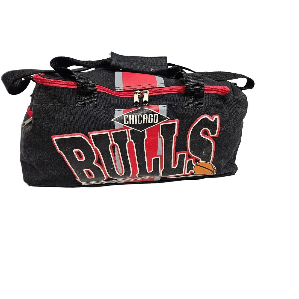 Vintage NBA Chicago Bulls Basketball Small Duffel Bag Unisex